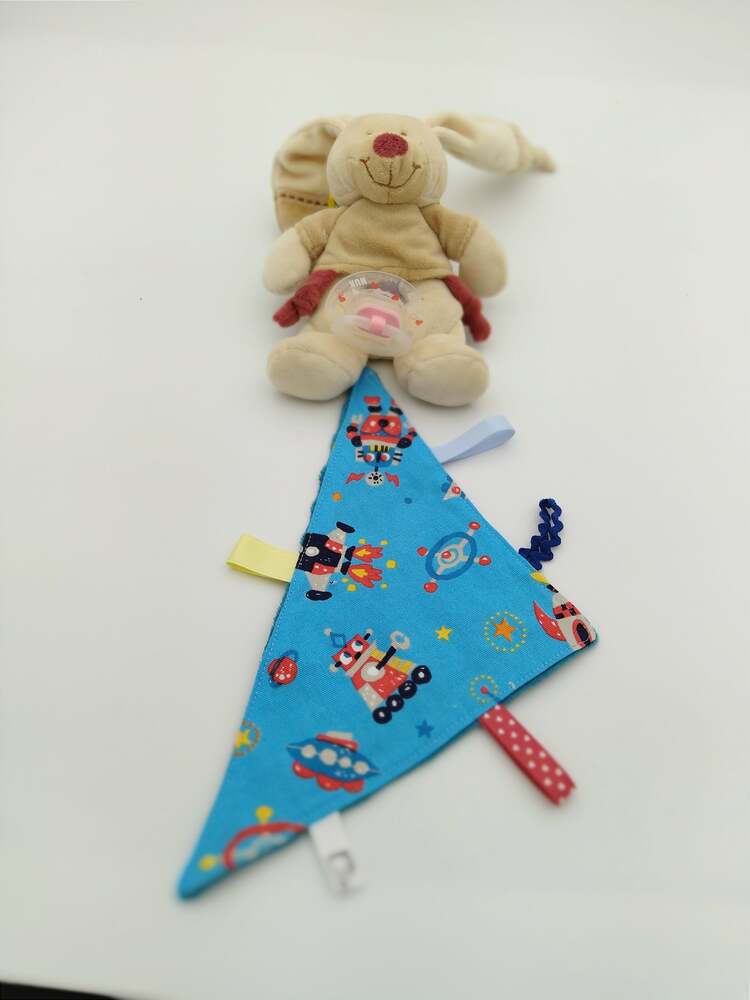 Doudou plat triangulaire